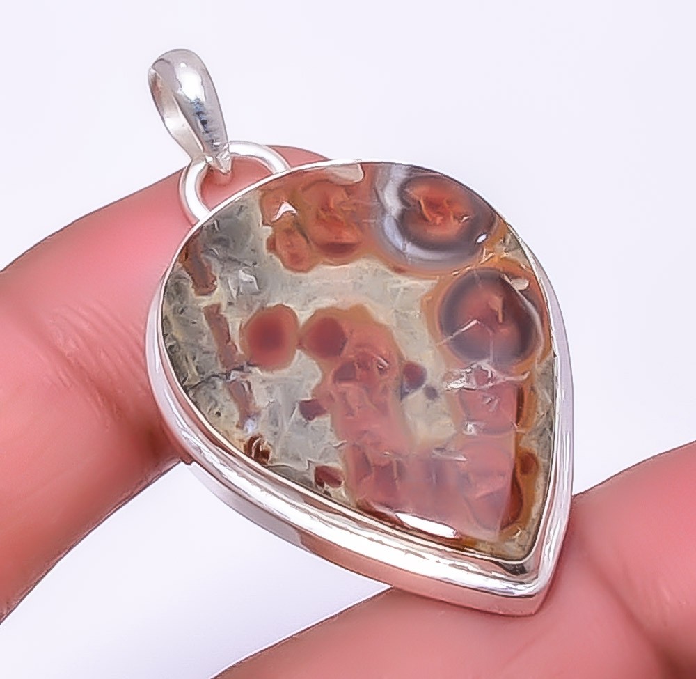 Peanut Obsidian 925 Sterling Silver Jewelry Pendant 1.76″ P13923, Christmas Gift