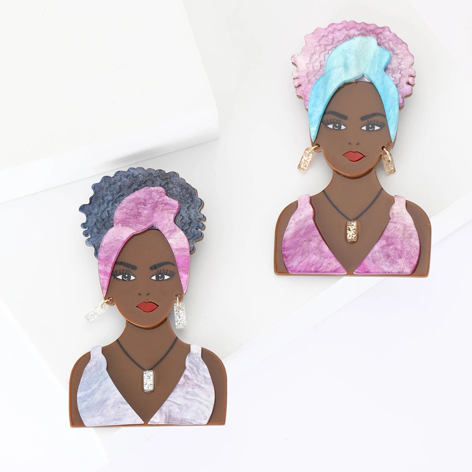 Acrylic Brooches Modern Lady Girl Fashion Dog Flower Cat Animal Jewelry Pin Hot