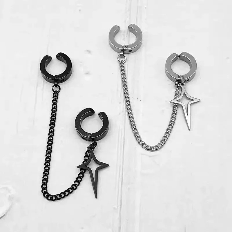 1Pcs Trendy Minimalist Stud Earrings for Teens Ear No Piercing Earrings Women