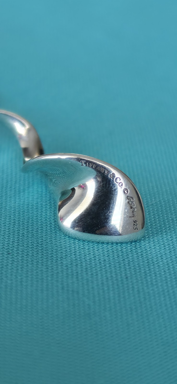 Tiffany & Co. Frank Gehry 925 Large Orchid Pendant Necklace Silver Chain 40cm
