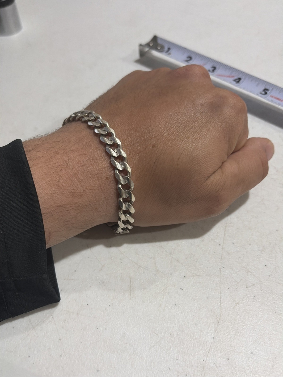 Milor Italy 925 Sterling Silver 9″ Men’s Bracelet Cuban 25-26g
