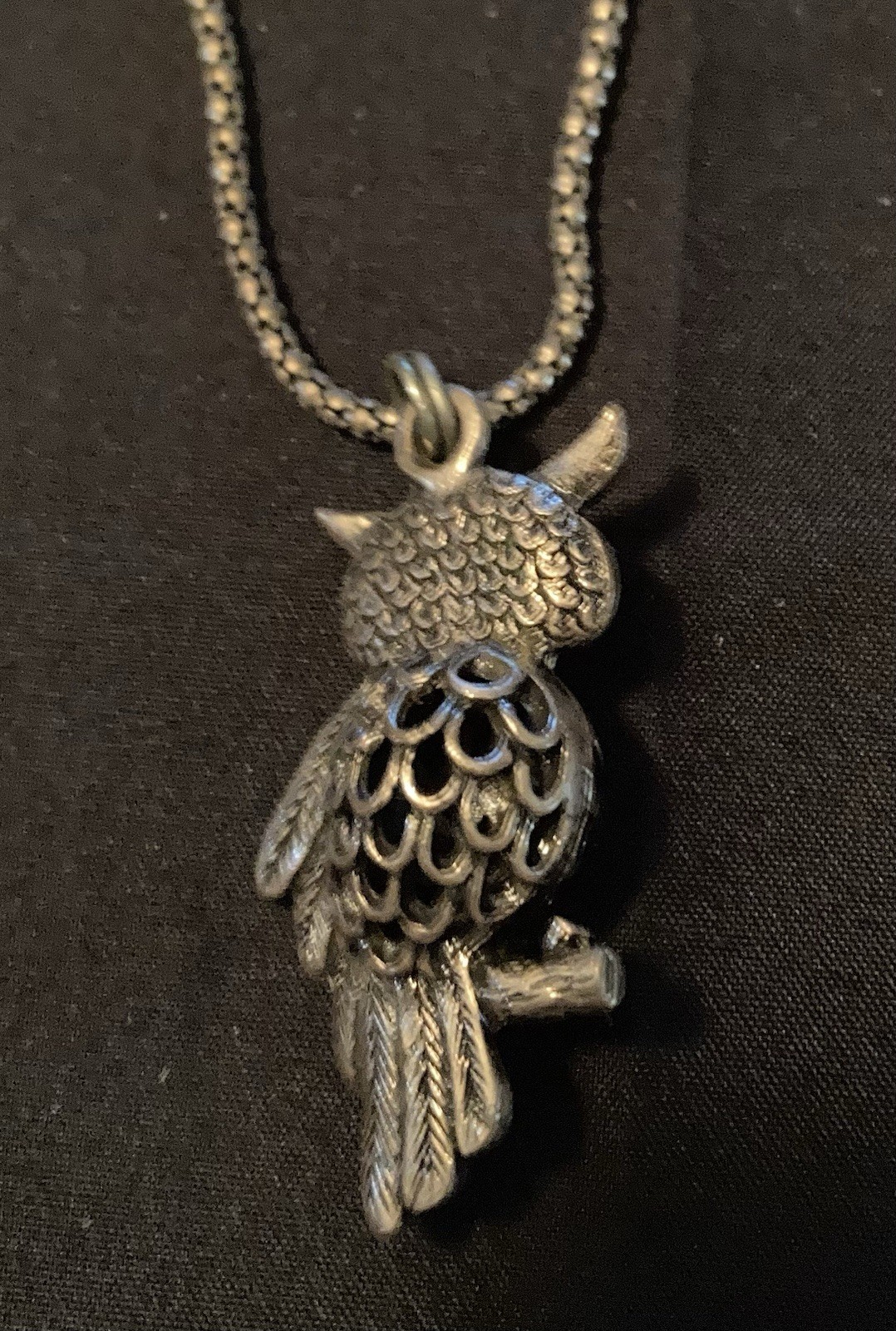 Gold Tone Owl Pendant Necklace & Dangle Earrings Jewelry Set Nickel-Free