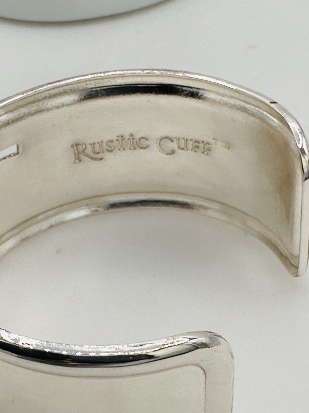 Rustic Cuff Oklahoma State Cutout Silver Tone Wide Cuff Bracelet Hammered