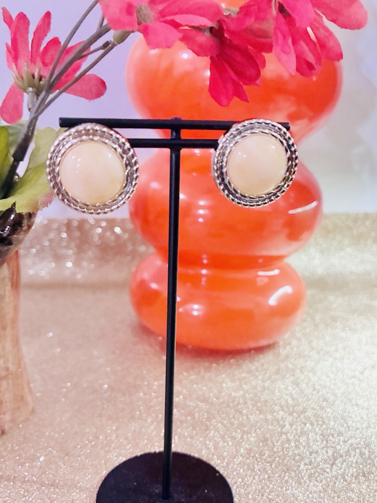 French Vintage Style Studs Earrings, High Quality,