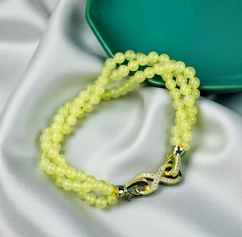 Girl Grandma Mother Lady Women Jade Beads Bracelet Jewelry Family Gift Box DD139