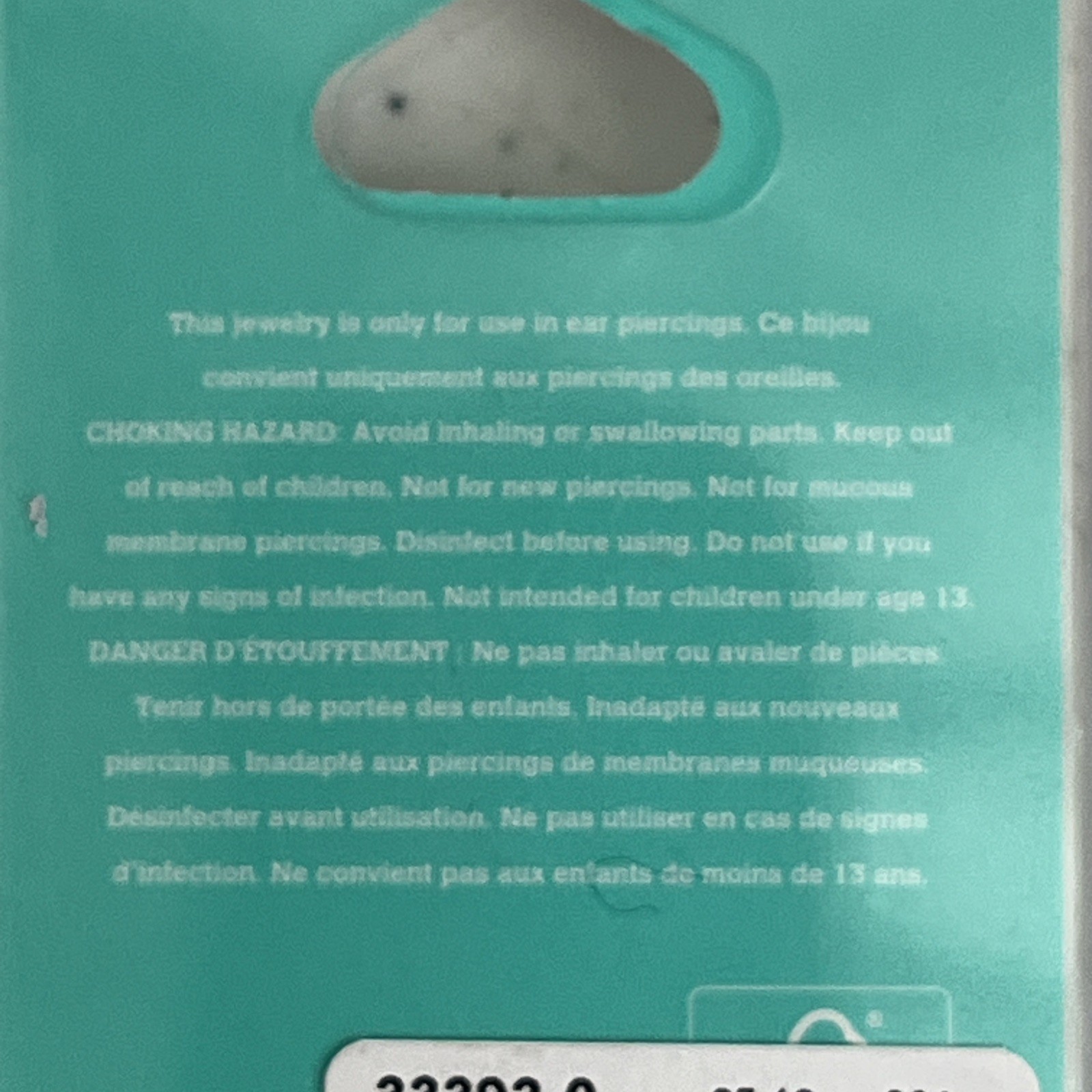 Claire’s Exclusive Stitch Earring Stainless Steel 16G 1.2mm Sealed