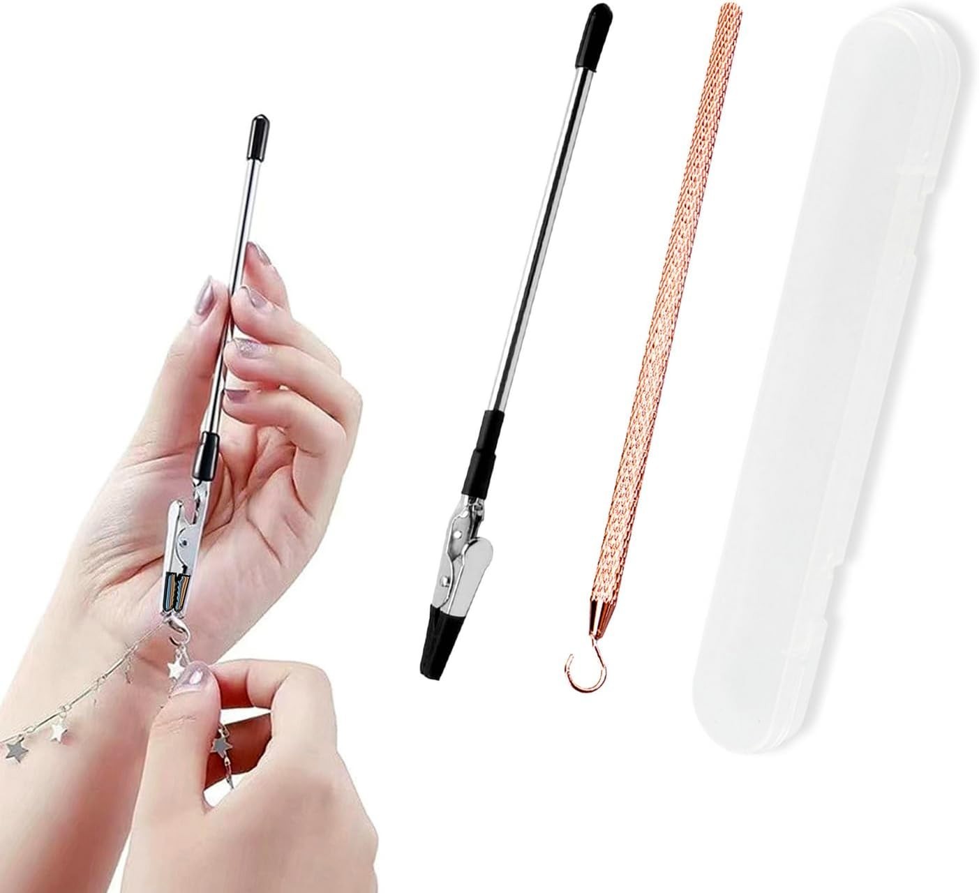 Jewelry Bracelet Helper Tool Assistive Jewelry Fastener for Necklaces Watches