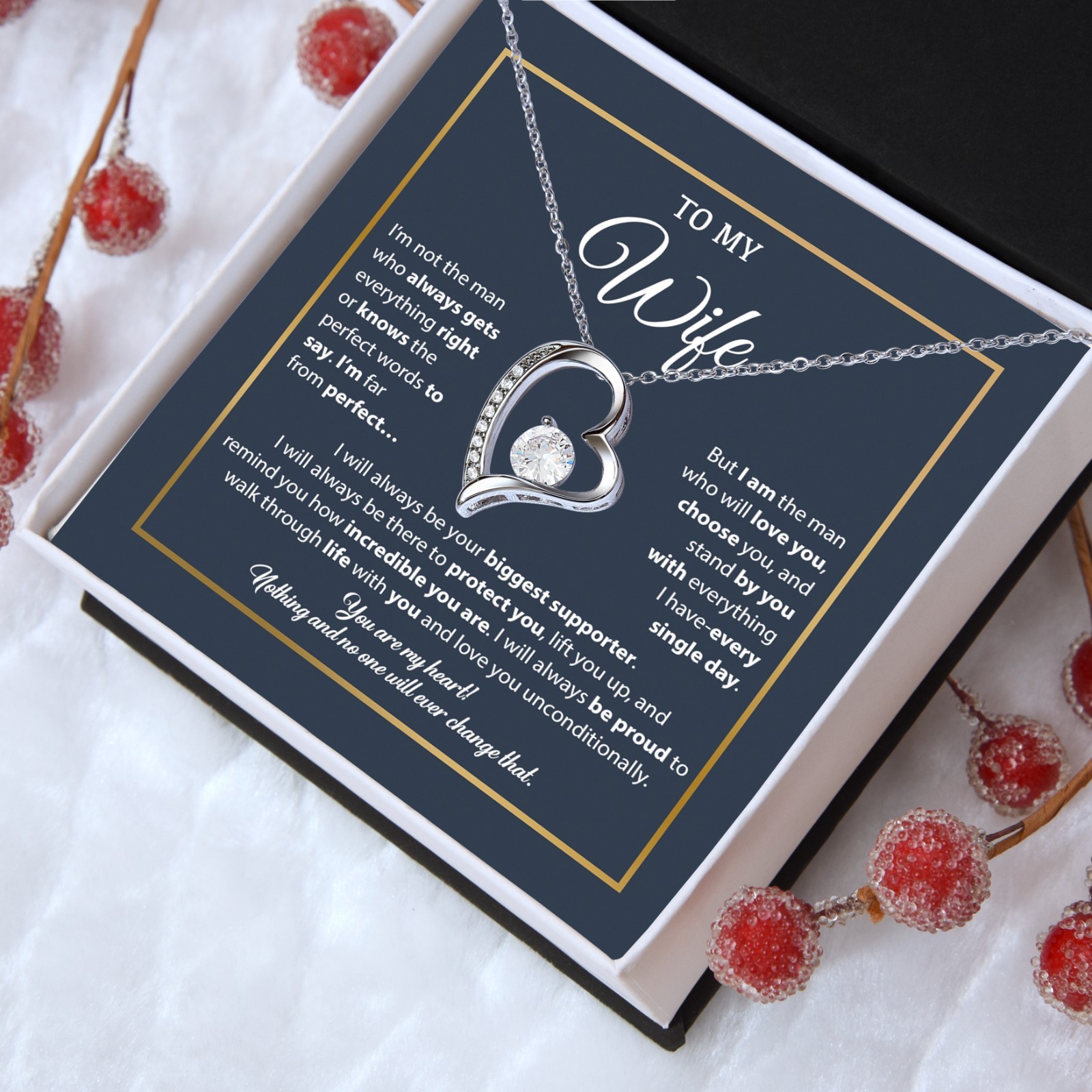 To My Wife Necklace, Gift For Wife, Anniversary Gift For Wife, Necklace For Wife