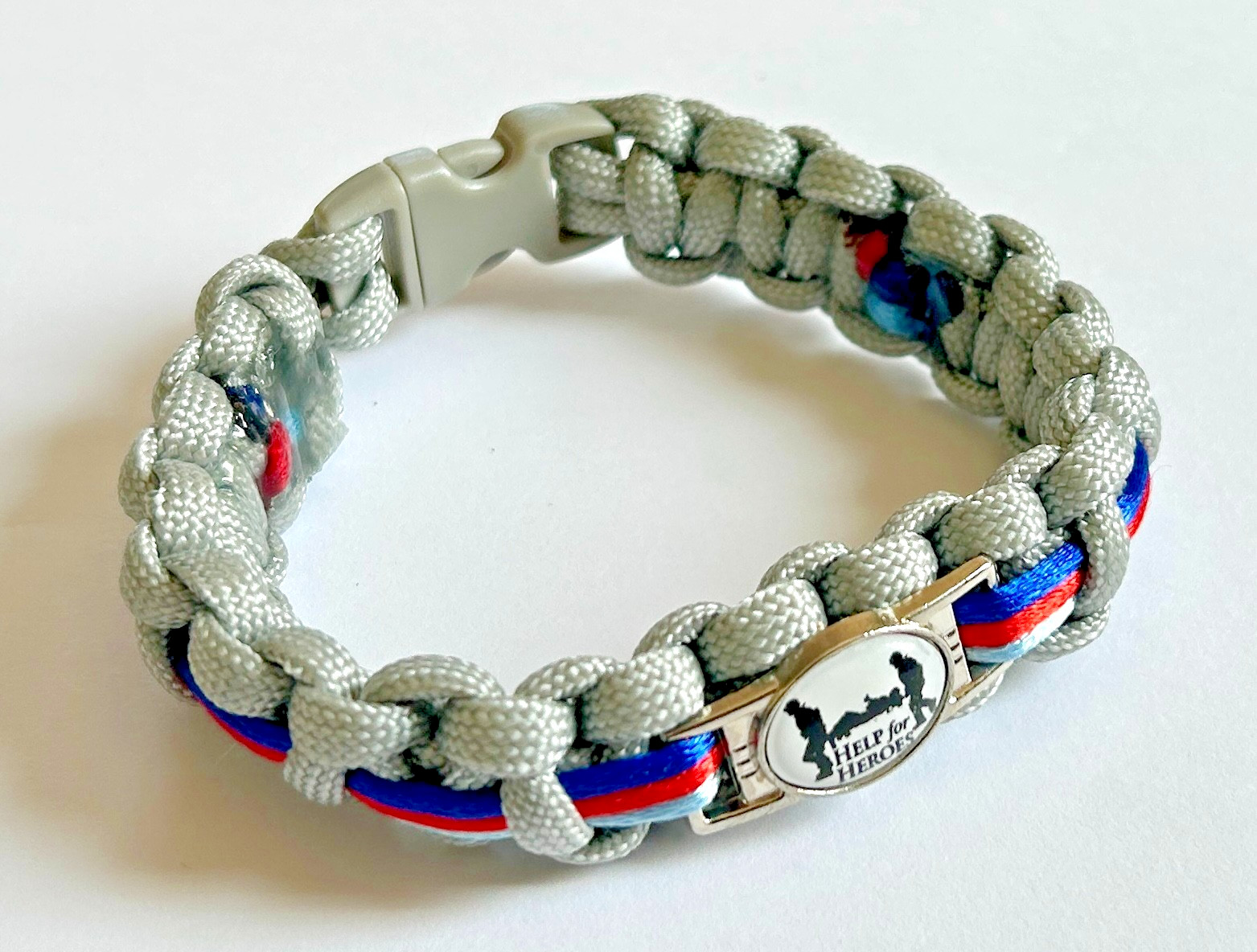 MILATARY COLOURS : Help4 Heroes Oval Stretcher Badge Bracelet(3 Sizes/7 Colours)
