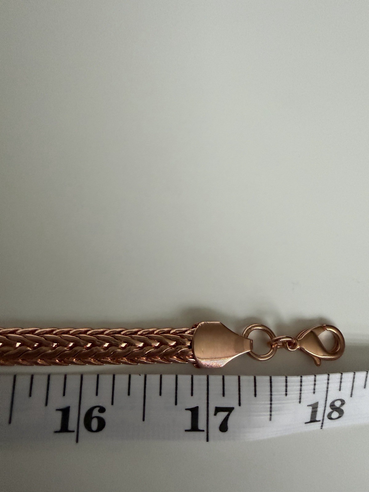 TIMNA COLLECTION Turquoise Heart Copper Enhancer with Copper Wheat Chain 18″
