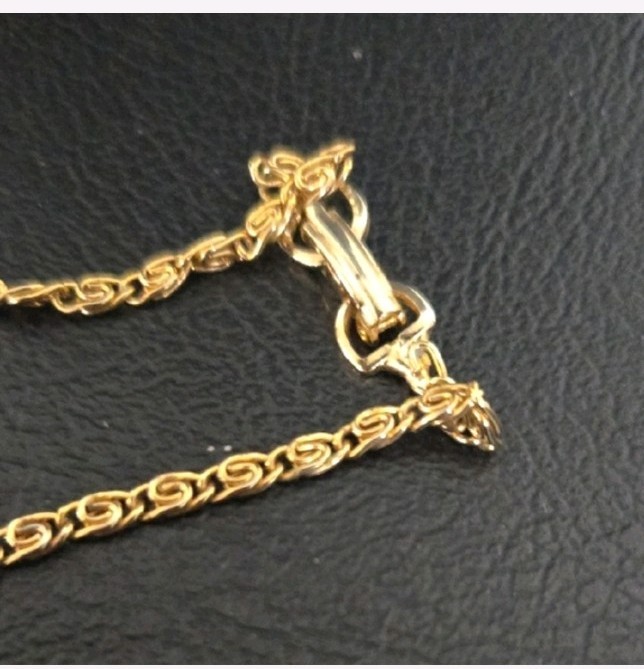 Rare Vintage Unsigned Alice Caviness Amber Toned Rhinestone Cat Necklace