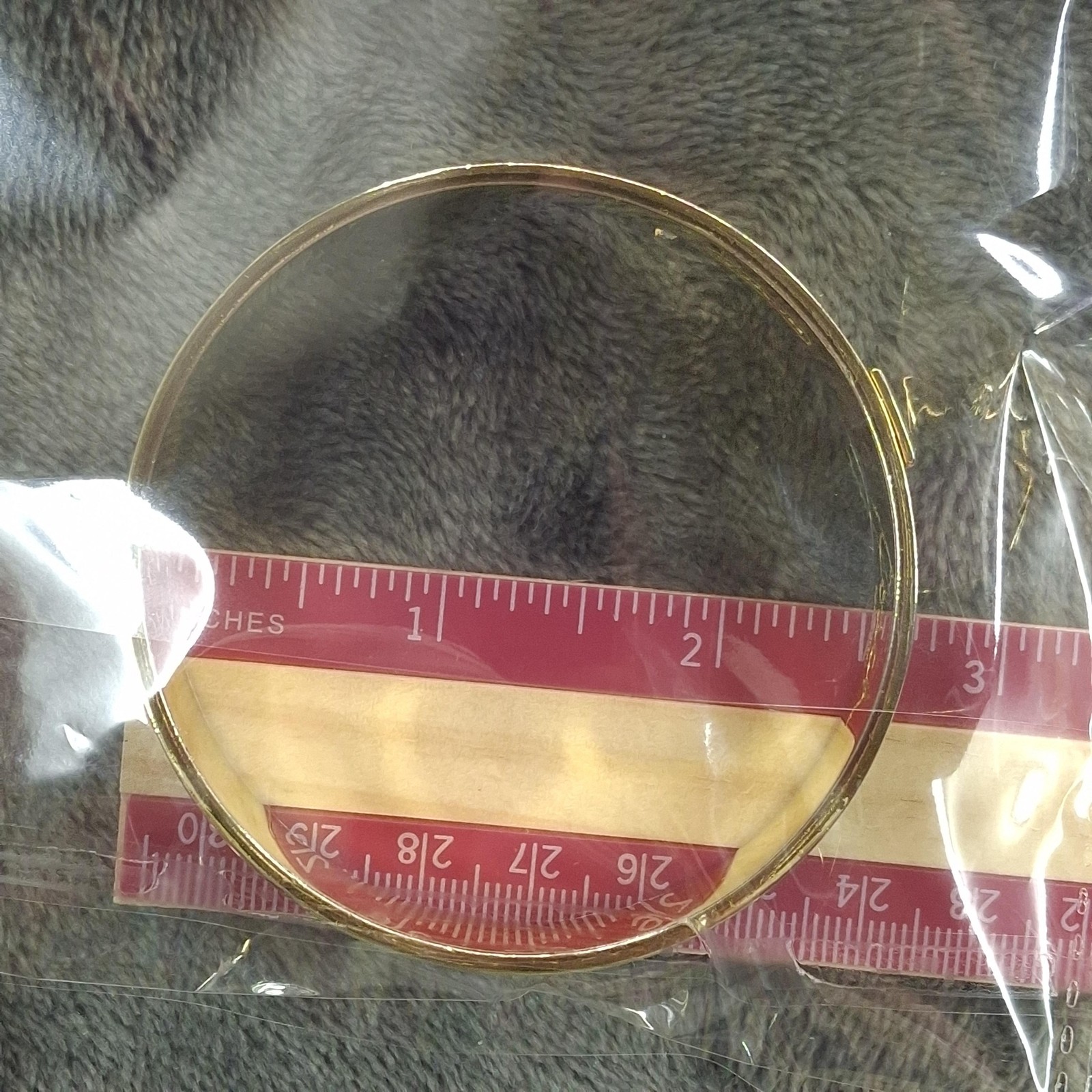 Coach Enamel Bangle Bracelet Gold Tone Multicolor Colorblock Slip On Signed