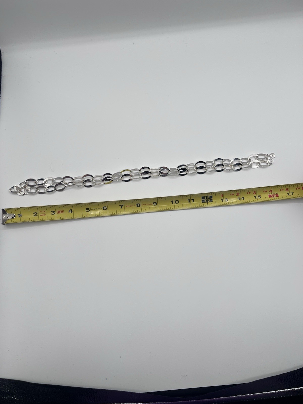 Sterling Silver Oval Link Necklace 16 Inch Chain Necklace Minimalist Everyday