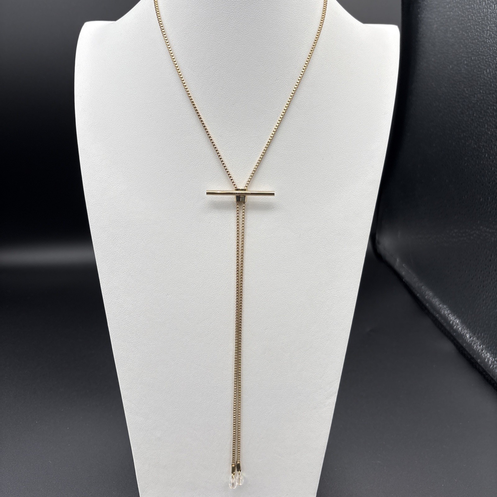 Kirk’s Folly Gold Tone Fairy Iris Pin & Convertor Slide Necklace- Gold Tone
