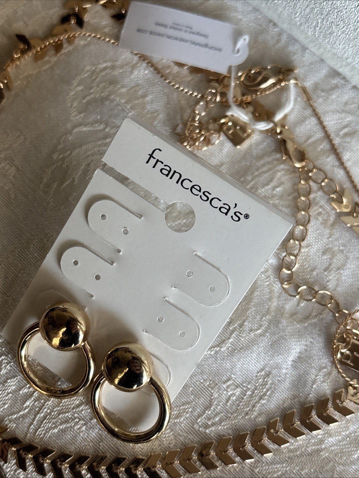 Park Lane Fairytale Double Tier Necklace 16” & 22” Gold Tone Heart & Francesca