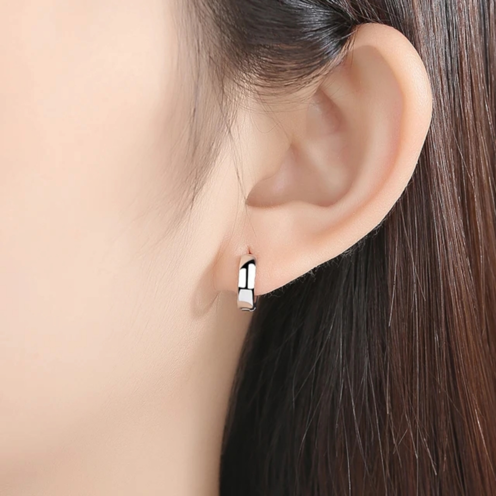 Gold Plated 11mm Small Hoop Earrings Unisex Fashion Jewelry Women, Men