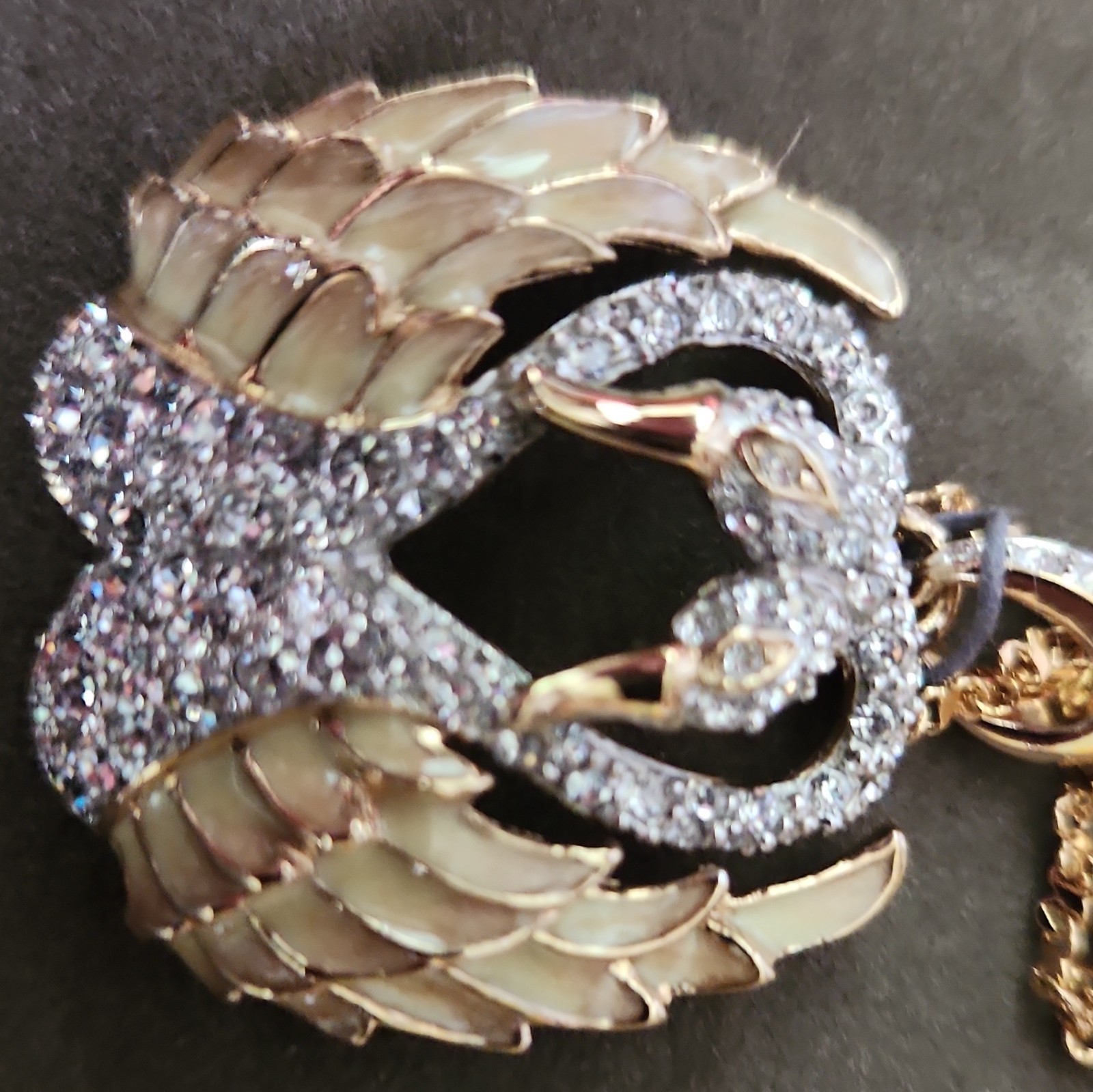 The Nolan Miller Glamour Collection Angel Wing Crystal Pavé Rope Necklace