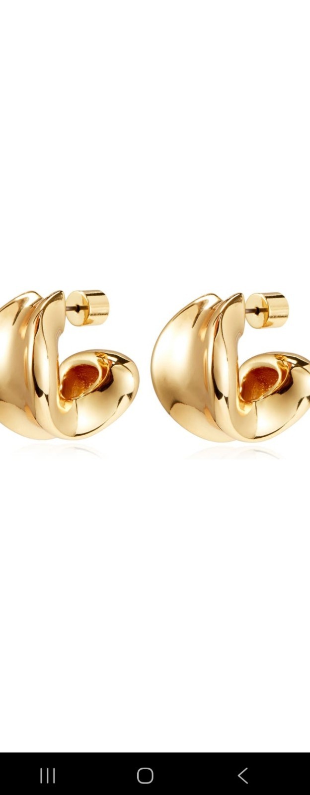 JENNY BIRD – Ora Hoops Gold Tone Earings