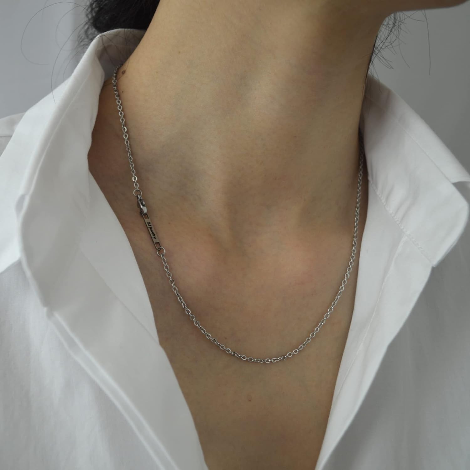 Versatile 2MM Stainless Steel Necklace – Adjustable Length from 16 to 30 Inches