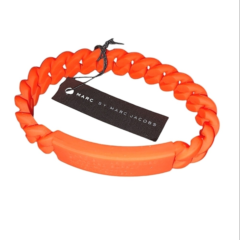 Marc Jacobs Clementine Orange Silicone Bracelet