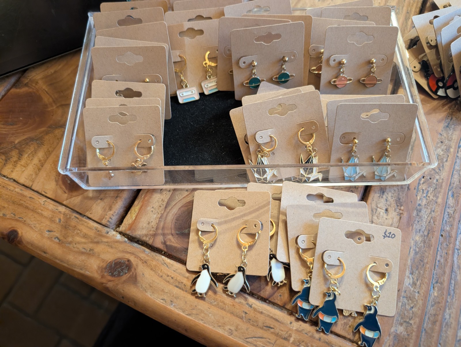 80 Handmade Earrings – Boutique, Geometric & Gaming Styles – Reseller Lot