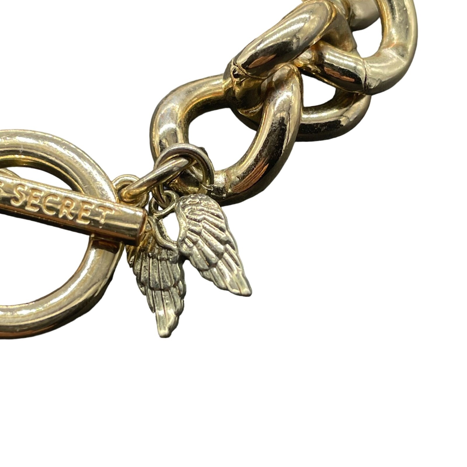 Victoria’s Secret Chunky Curb Chain Bracelet Gold Tone Casual Everyday Gift