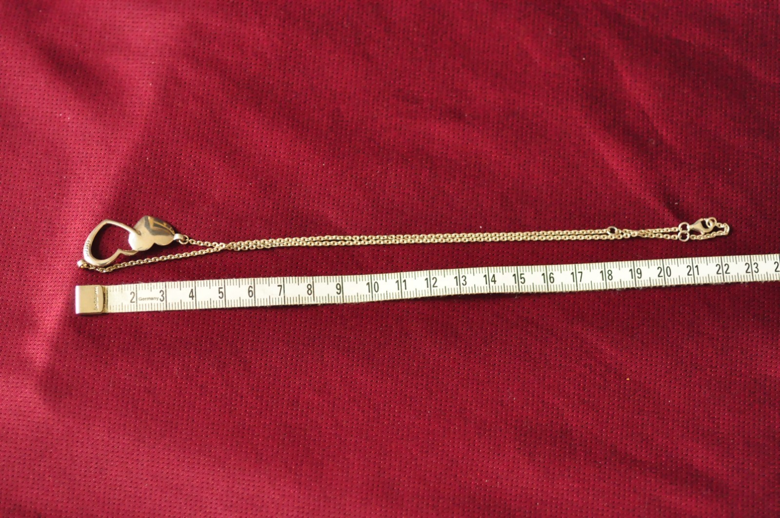 Sisters Sterling Double Heart Necklace 17 in 8g 925 Lobster Clasp Vintage