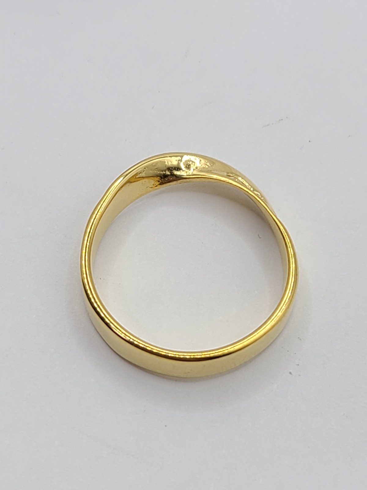Nominal Tidal Wave Ring sz US 6 18k Gold PVD