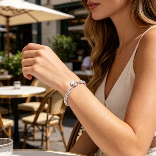 2Pcs Twisted Rope Chain Bracelet Delicate Jewelry for Gifting Everyday Use