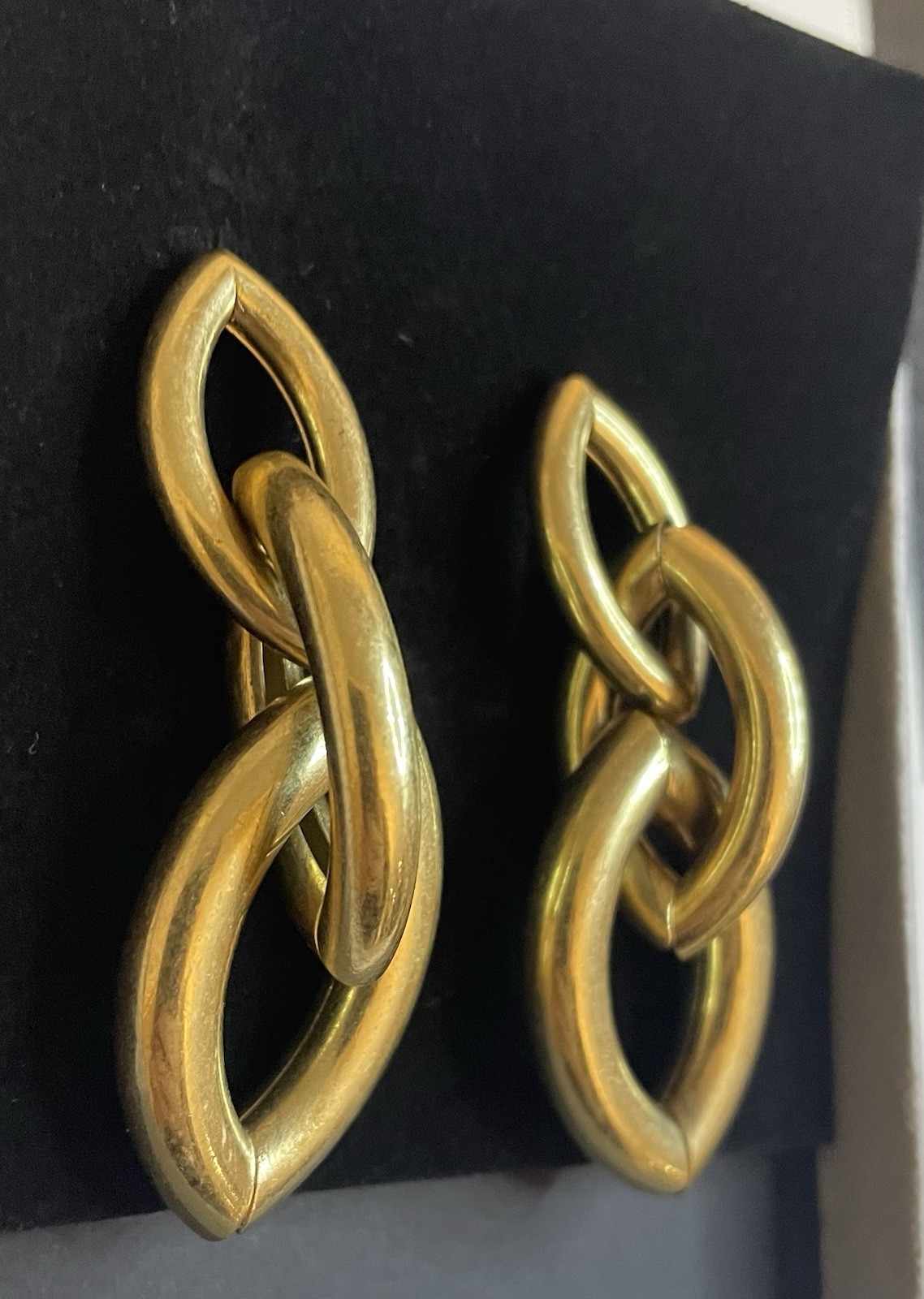 Jenny Bird Sloane Oval Link Drop Earrings, Gold Brass, Post Back