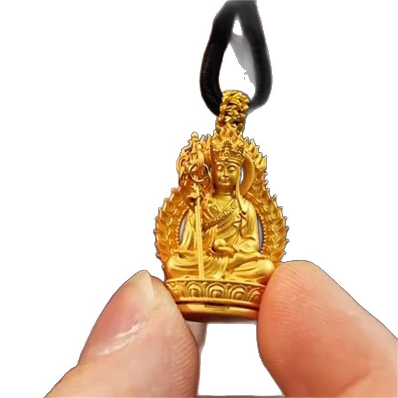 22K 23K 24K Thai Baht Yellow Gold Small Buddha Pendant