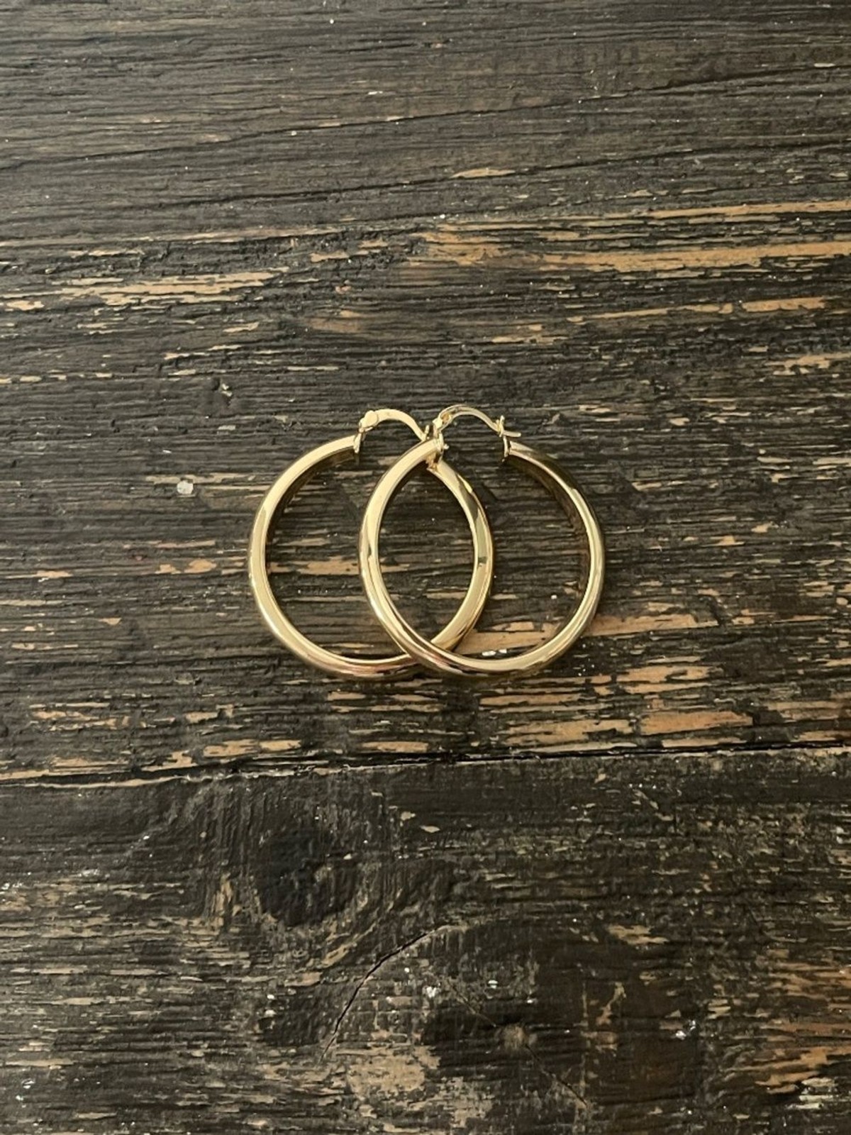 New Classic Quality Laminated Gold Hoop Earrings
