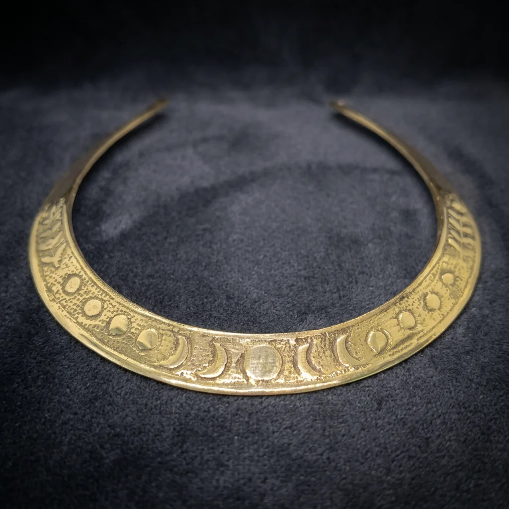 Brass Hasli Necklace Traditional Indian Collar Choker Jewelry