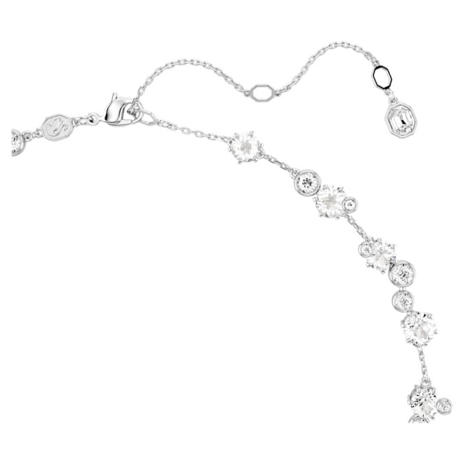 Swarovski Constella necklace Round cut, white, rhodium plated