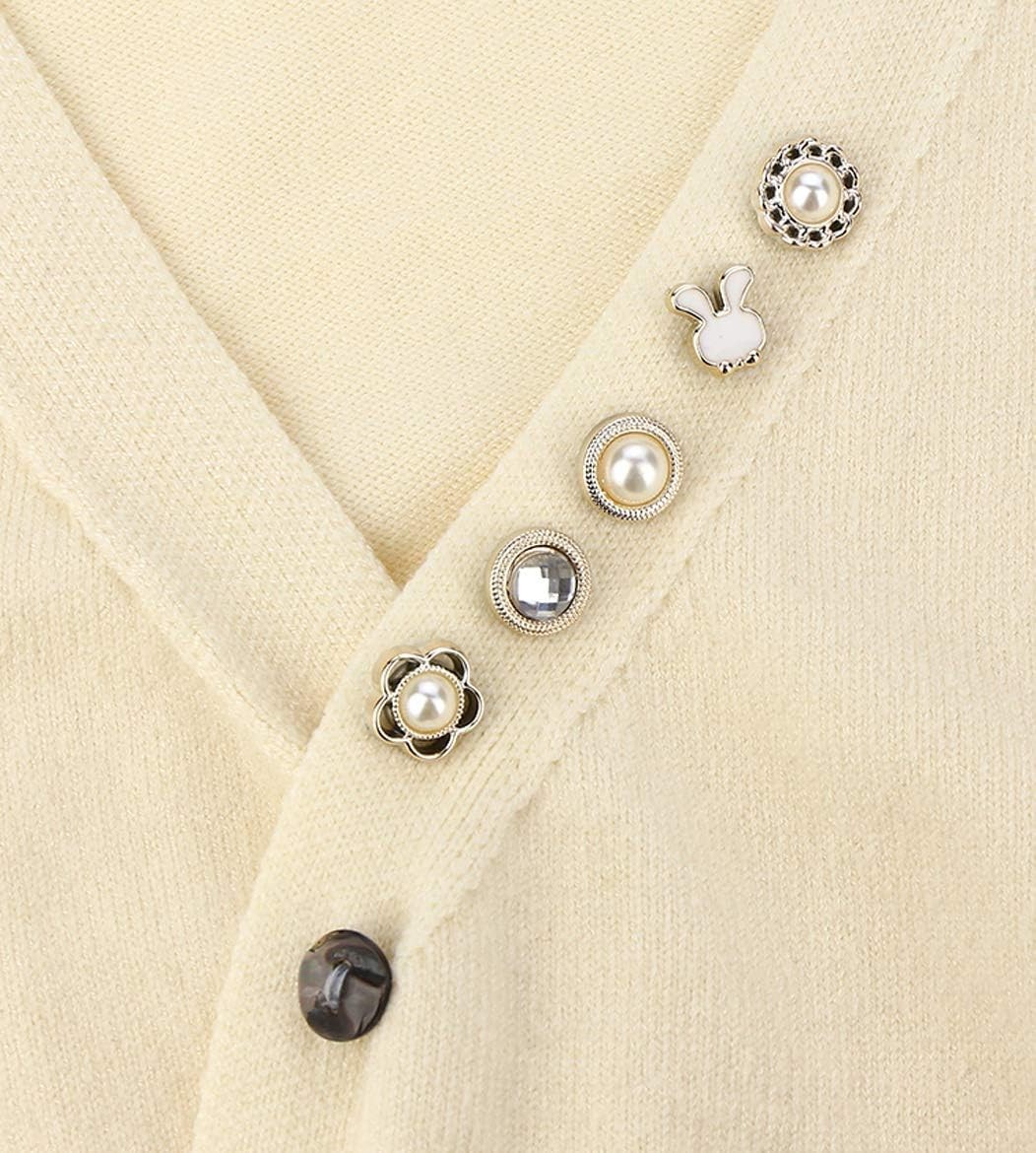 Women Shirt Brooch Pins 20Pcs Mini Cover Up Enamel Safety Lapel Buttons…