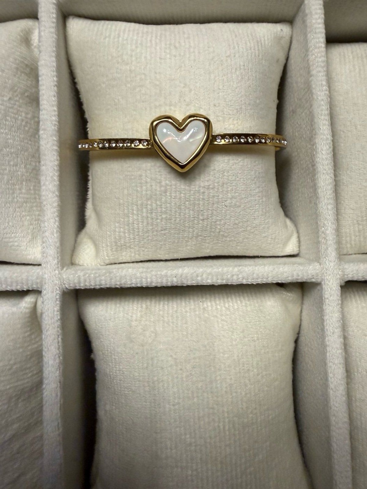 Set of 3 Stainless Steel Gold Tone Butterfly, Heart & Flower Cuff Bangles