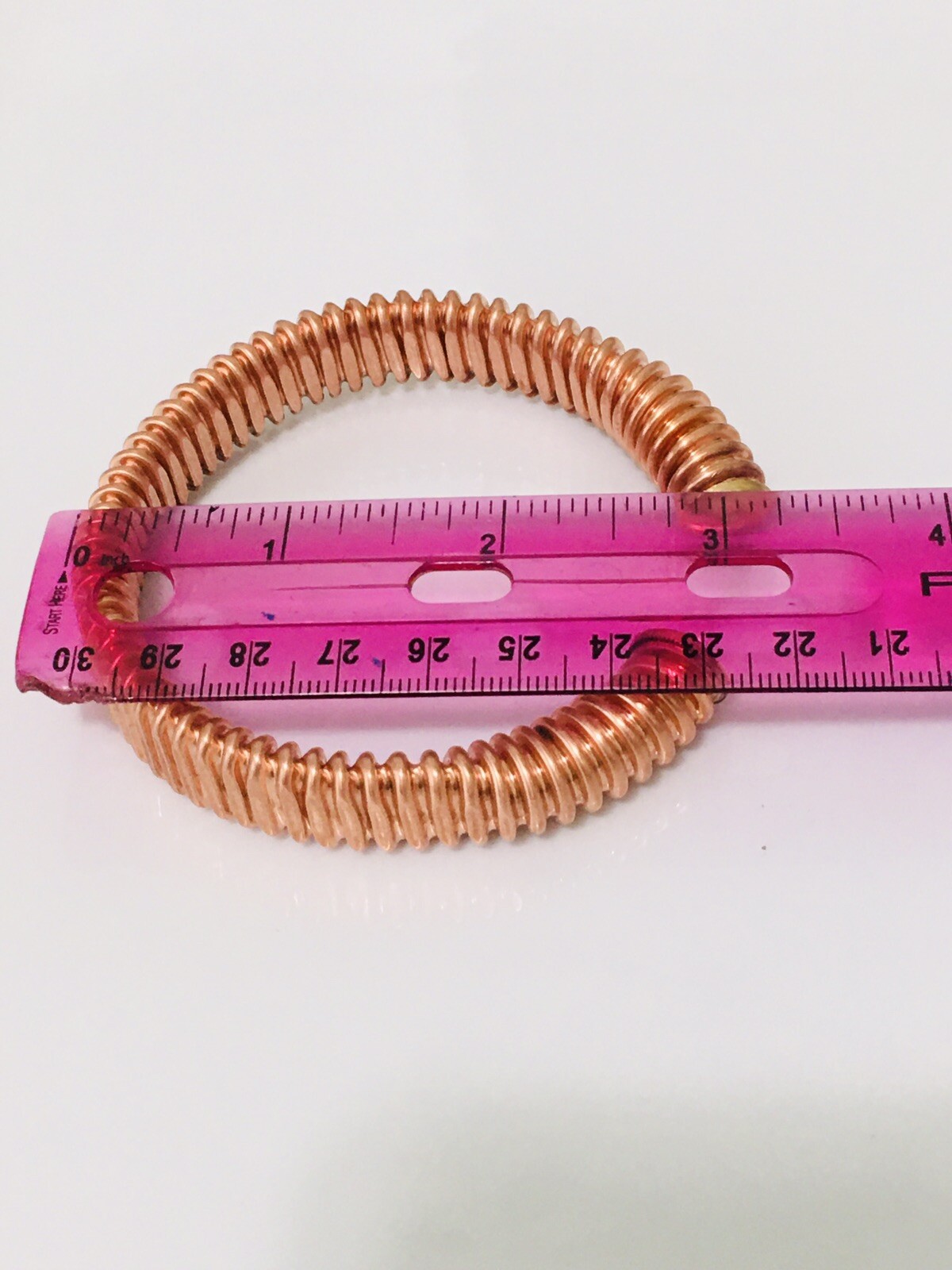 SOLID PURE COPPER THERAPY CUFF BRACELET Adjustable 30g NON MAGNETIC HANDMADE