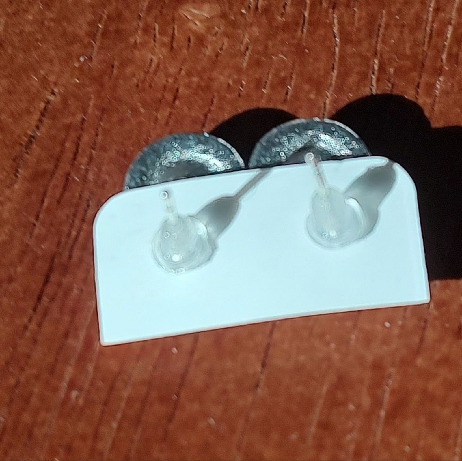 Black Pear Tear Halo Stud Earrings Silver Tone CZ Rhinestone Teardrop NWT