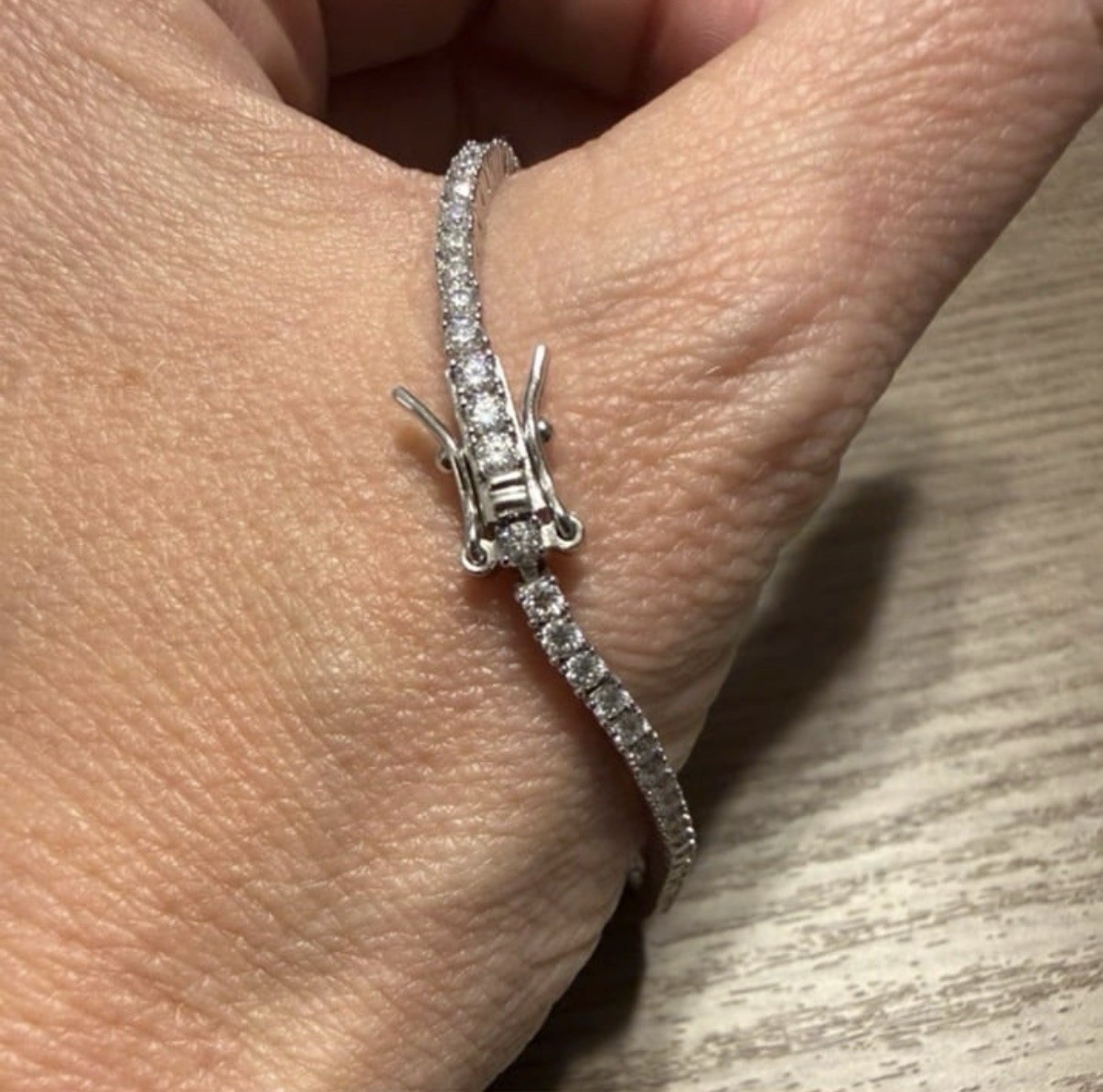 2mm Moissanite 925 Sterling Silver Tennis Bracelet – 6.5”