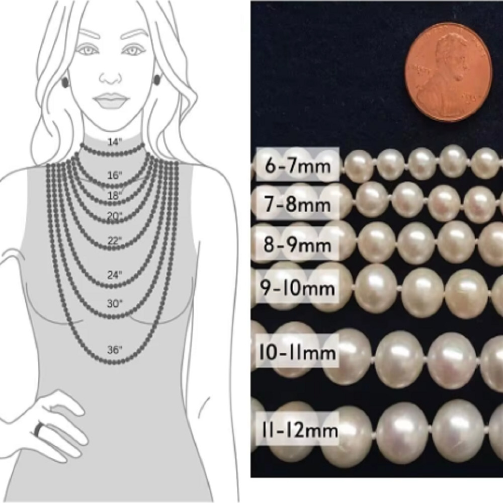 Double row natural AAA 6-7mm South Sea white round pearl necklace 14k28-30inch