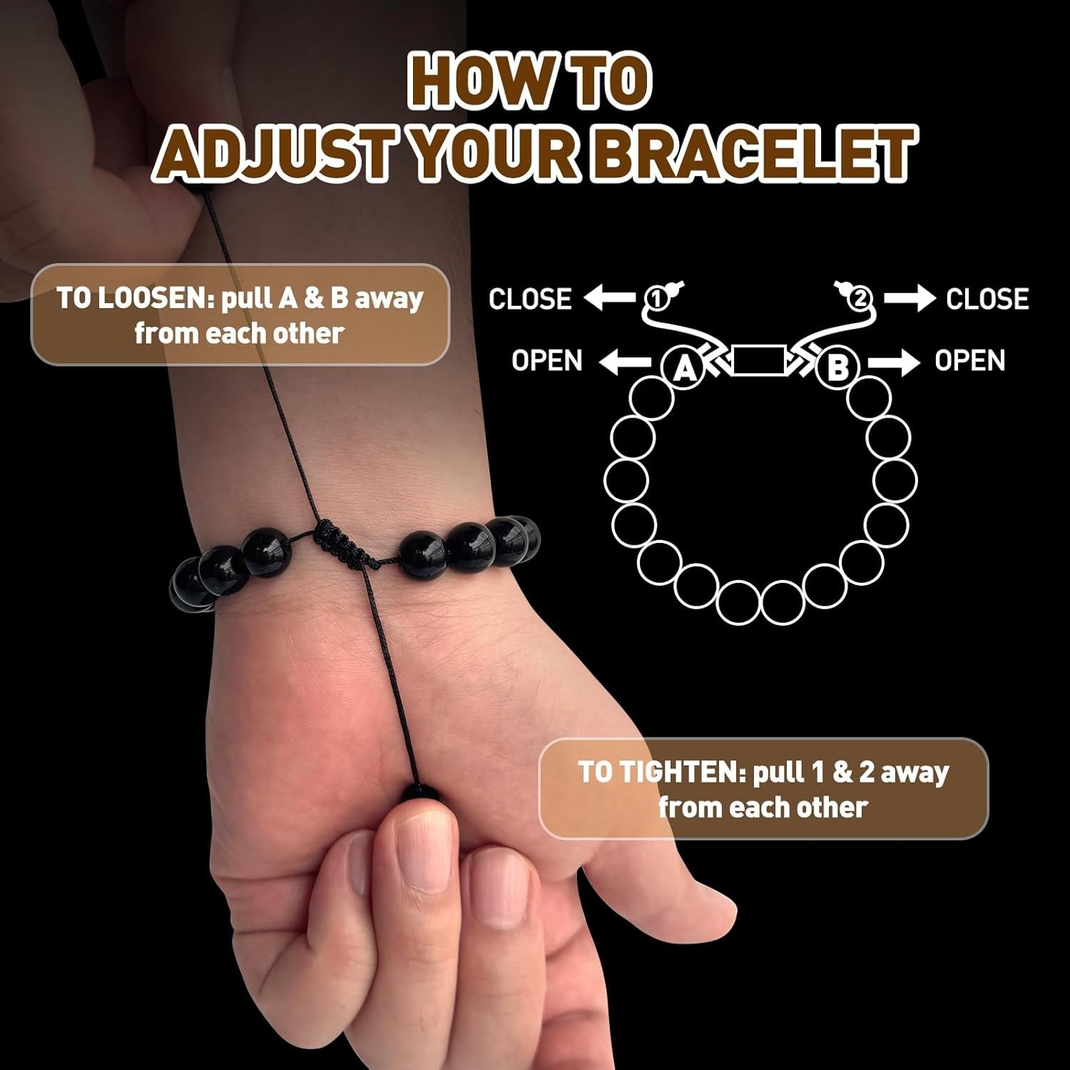 Elegant 10MM Triple Protection Men’s Bracelet – Perfect Gift for Any Occasion