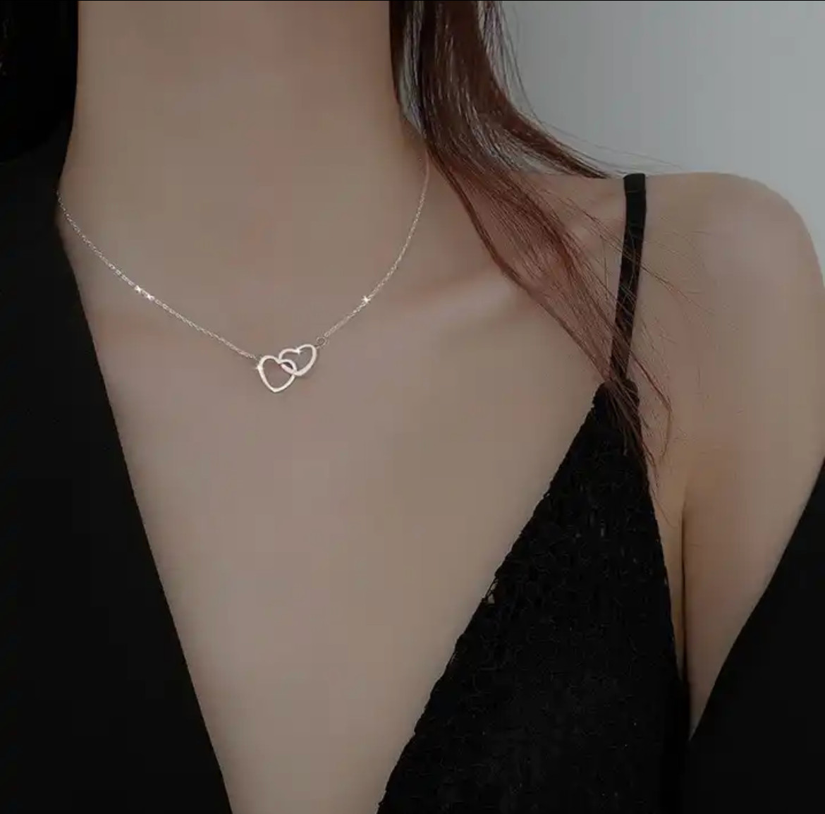Heart Necklace Silver Gold Birthday/Anniversary Gift Wife/Girlfriend/Soulmate