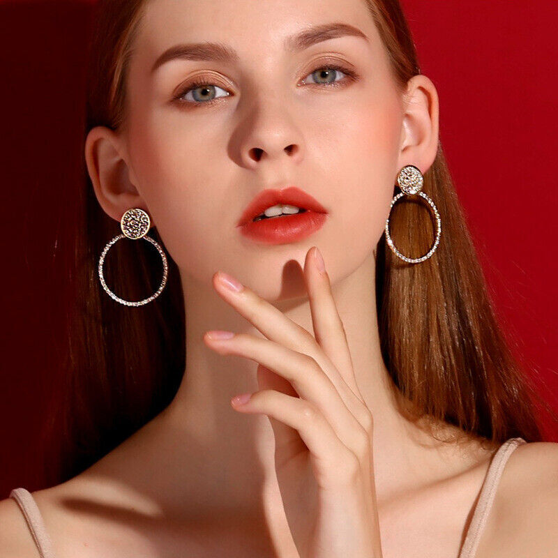 925 Sterling Silver CZ Stud Earrings Cubic Zirconia Women Pearl Jewelry Gift US