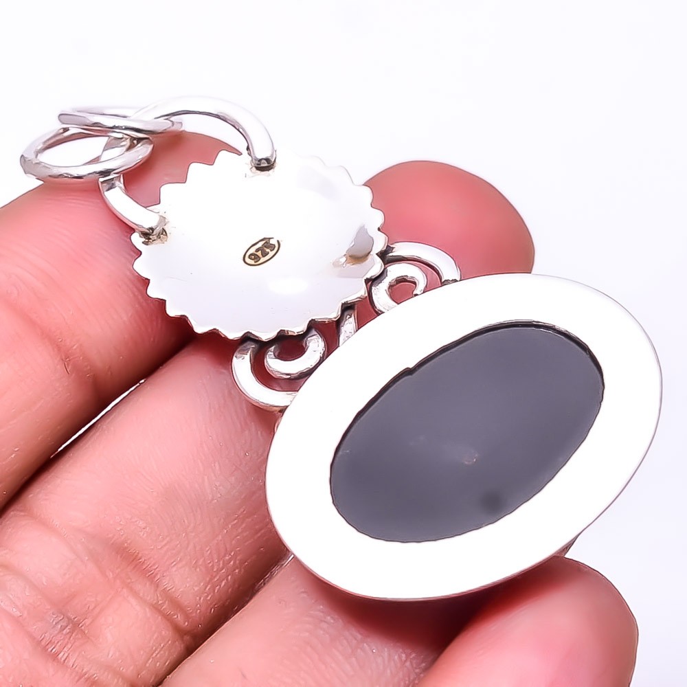 Triplet Opal Designer 925 Sterling Silver Pendant 2.15″, Christmas Gift P1966