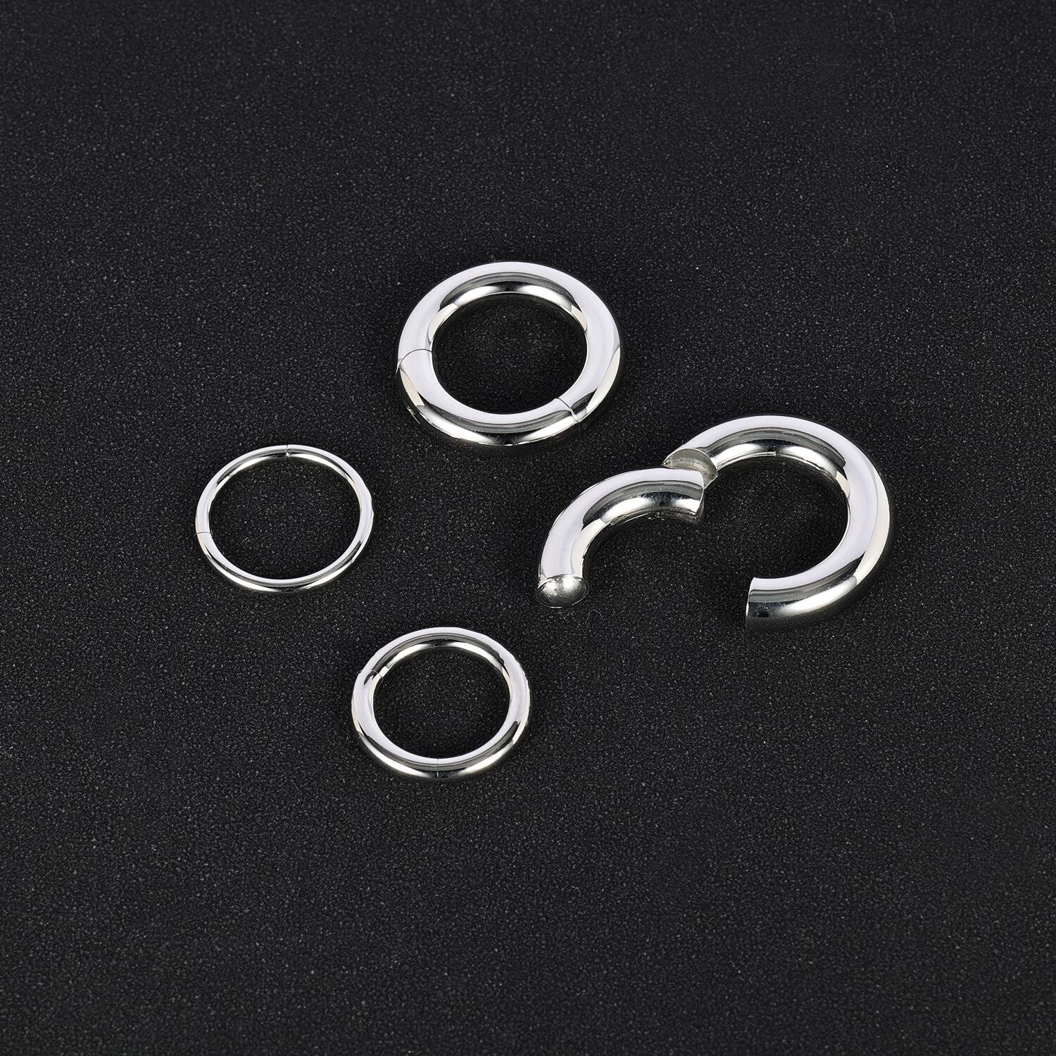 1 Pc Large Size Hoop Earrings Stainless Steel Ear Gauges Punk Septum Piercing