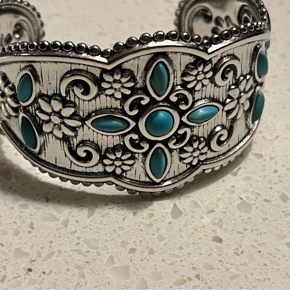 Bohemian Style fake Turquoise Iron cuff Bracelet