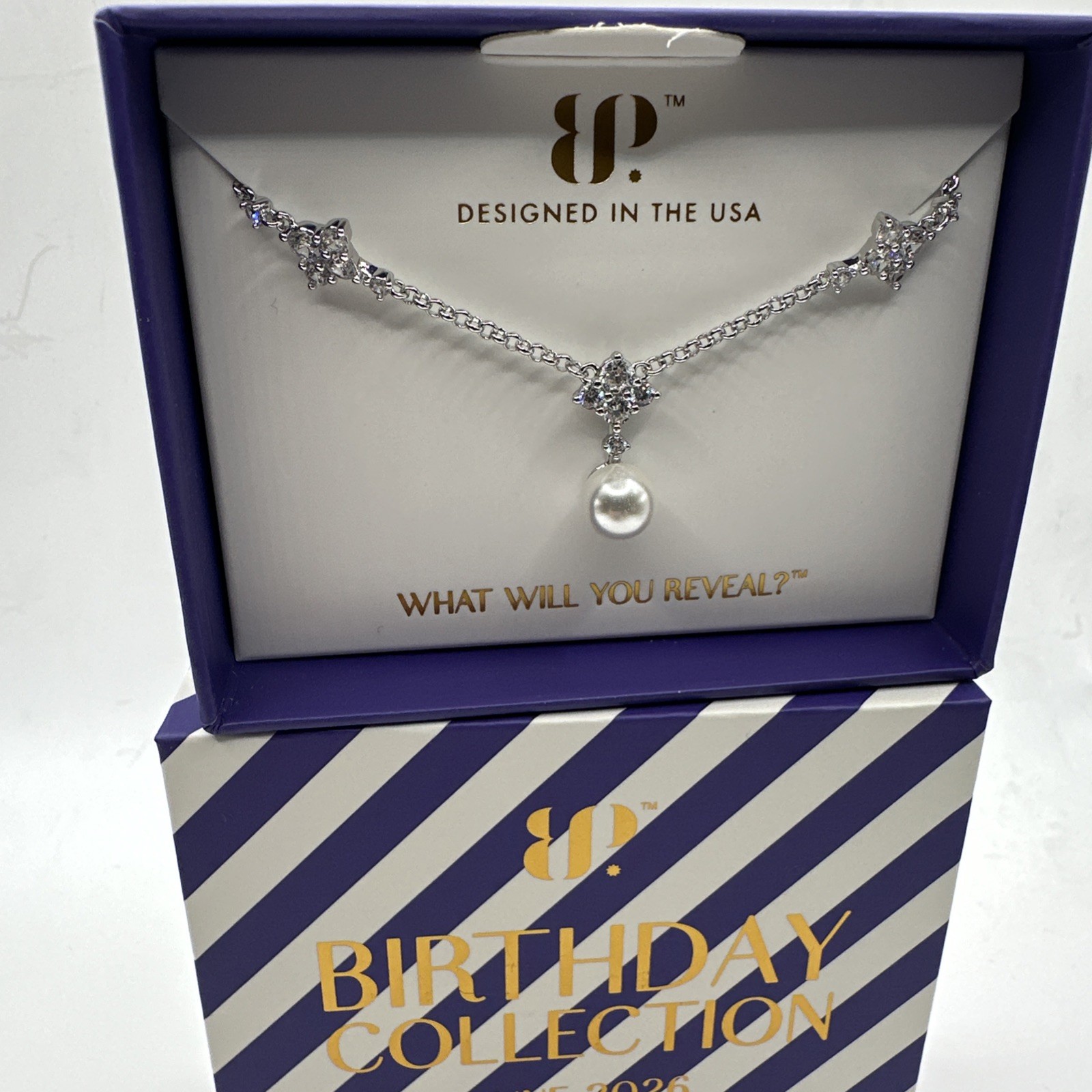 Bomb Party June Birthday Necklace “We Live For The Sparkle” *See Description