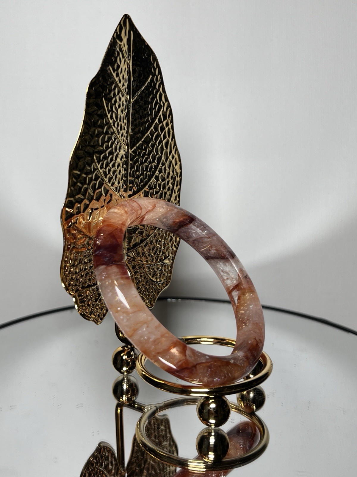 Fire Quartz Bangle Inner Diameter Size 60m -See Description & Pics For More Info