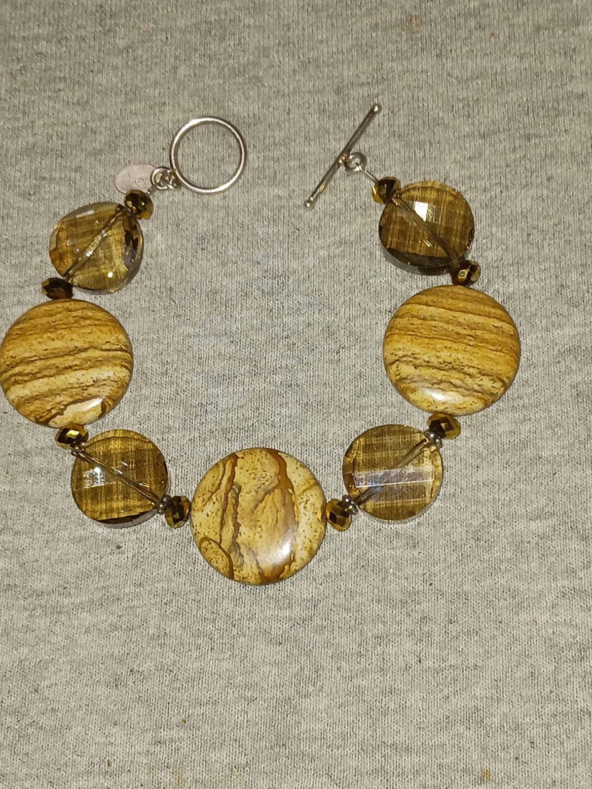 Donna Dressler Bracelet With Sterling Toggle 8″ (#56)