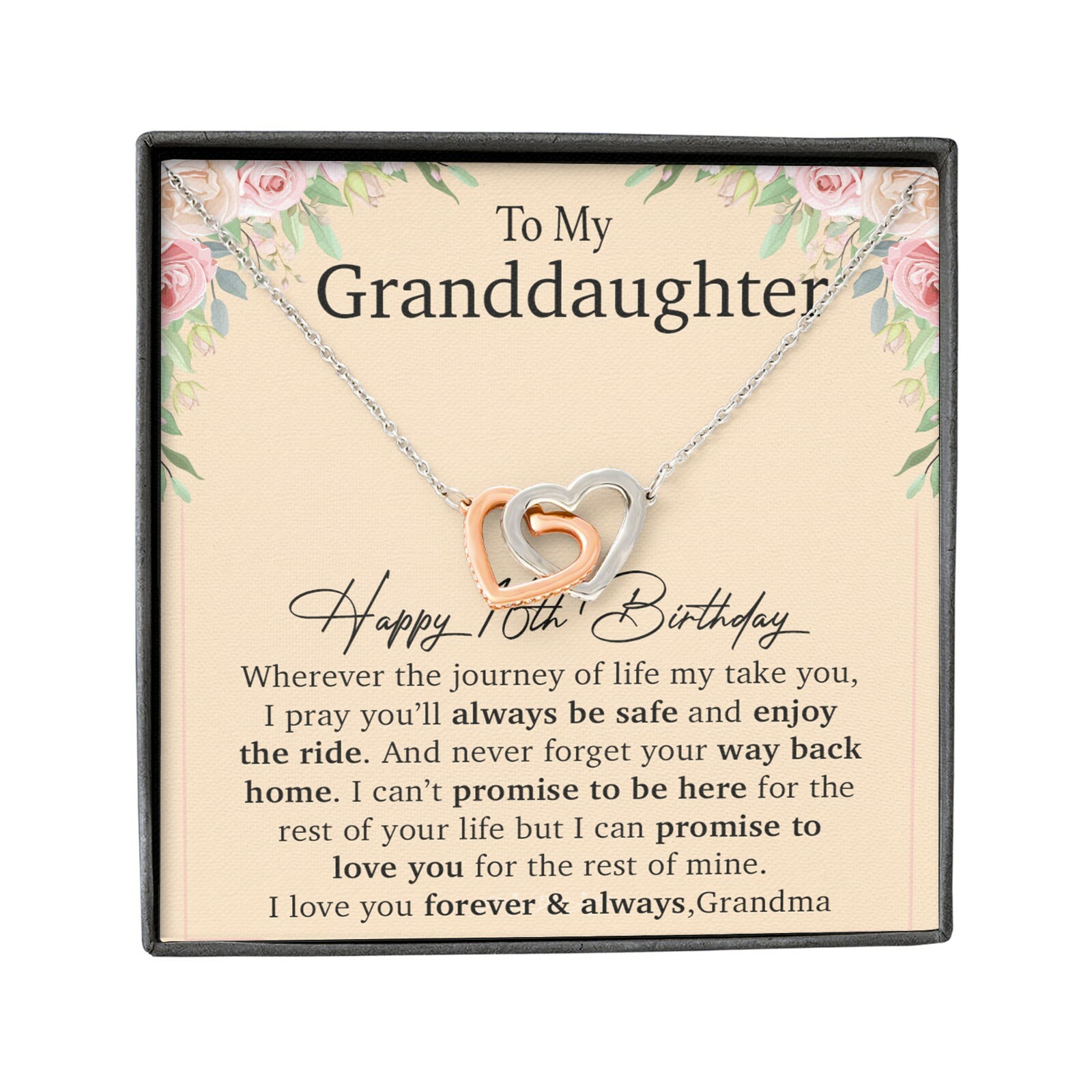 Happy 16th Birthday, To My Granddaughter Necklace, Gift For Granddaughter